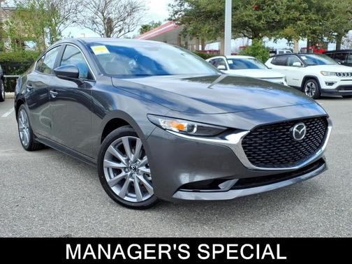 Machine Gray Metallic 2026 Mazda Mazda3 FWD w/Preferred Package