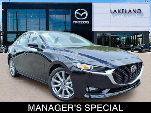 Jet Black Mica 2026 Mazda Mazda3 FWD w/Preferred Package