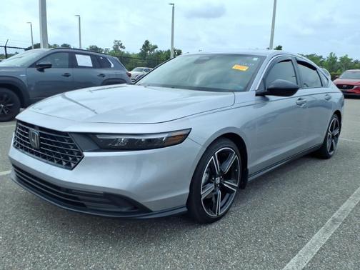 Solar Silver Metallic 2024 Honda Accord Hybrid Sport