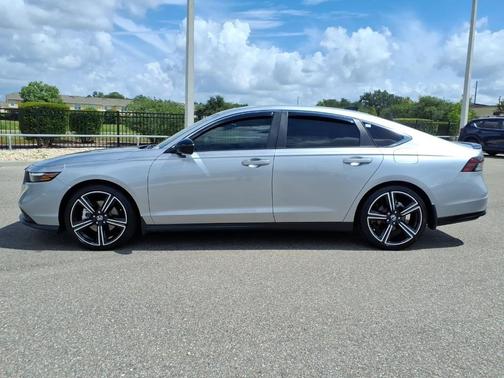 Solar Silver Metallic 2024 Honda Accord Hybrid Sport