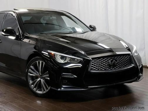 Black 2021 INFINITI Q50 3.0t SENSORY