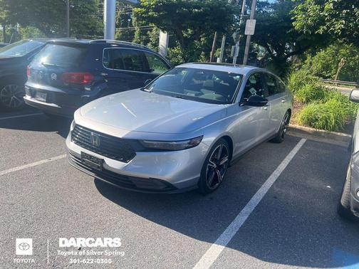 Solar Silver Metallic 2024 Honda Accord Hybrid Sport