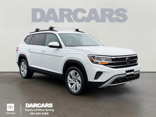 Pure White 2023 Volkswagen Atlas 3.6L SE w/Technology