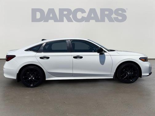 Platinum White Pearl 2025 Honda Civic Sport
