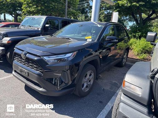 Midnight Black Metallic 2025 Toyota RAV4 Hybrid XLE