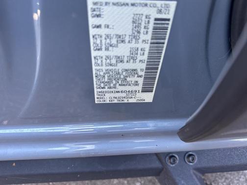 2022 Nissan Frontier PRO-4X