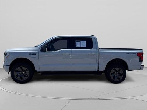 White Metallic 2025 Ford F-150 Lightning Flash