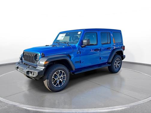 Hydro Blue Pearlcoat 2026 Jeep Wrangler Sport S 4 Door 4x4