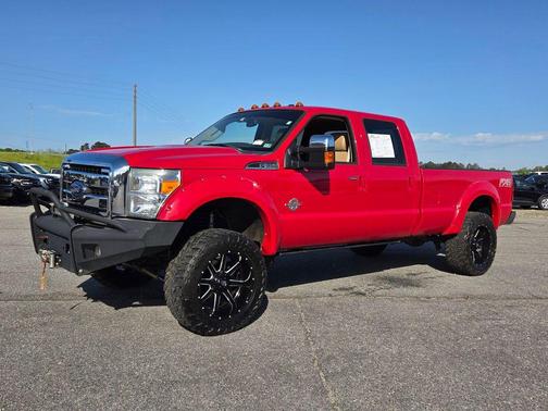 Vermillion Red 2014 Ford F-350 Lariat