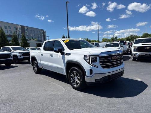 Summit White 2025 GMC Sierra 1500 SLT