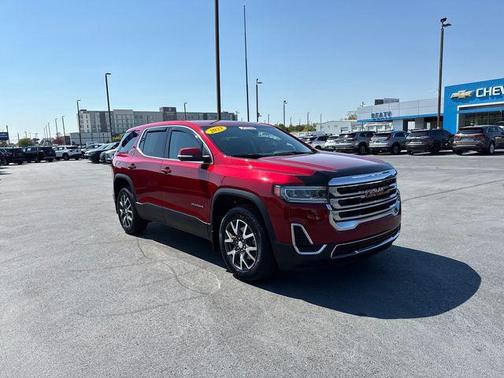 Volcanic Red Tintcoat 2023 GMC Acadia FWD SLE