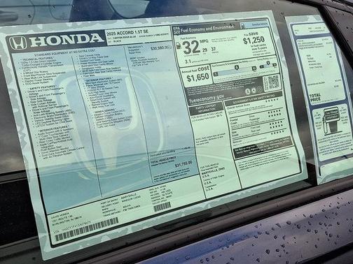 2025 Honda Accord Sport SE 1.5T