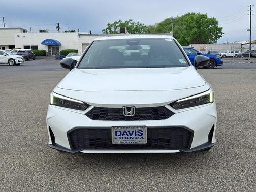 Platinum White Pearl 2026 Honda Civic Hybrid Sport
