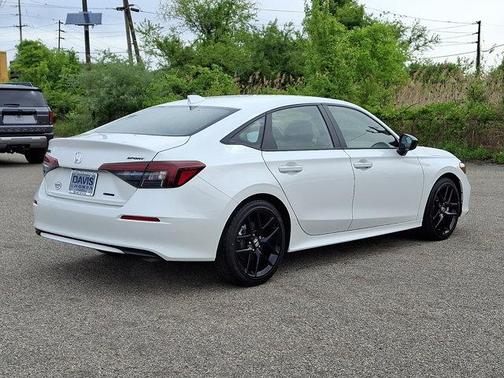 Platinum White Pearl 2026 Honda Civic Hybrid Sport