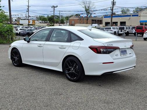 Platinum White Pearl 2026 Honda Civic Hybrid Sport