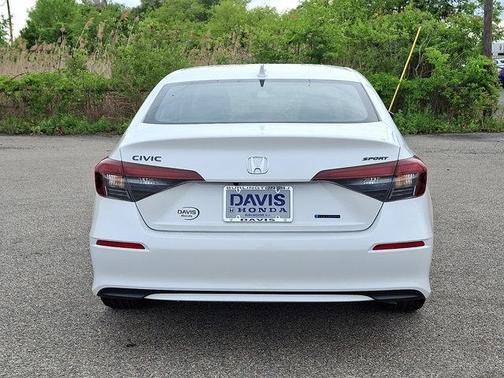 Platinum White Pearl 2026 Honda Civic Hybrid Sport