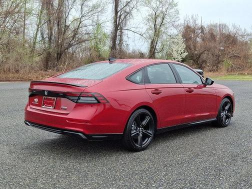 Radiant Red Metallic 2025 Honda Accord Hybrid Sport-L