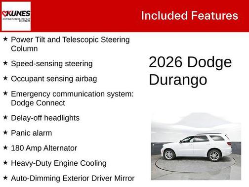 White Knuckle Clearcoat 2026 Dodge Durango GT Plus