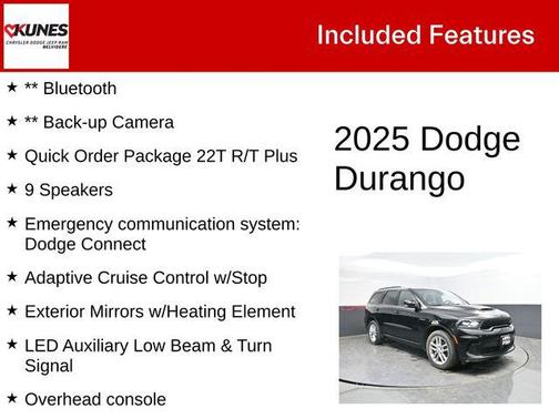 DB Black Crystal Clearcoat 2025 Dodge Durango R/T