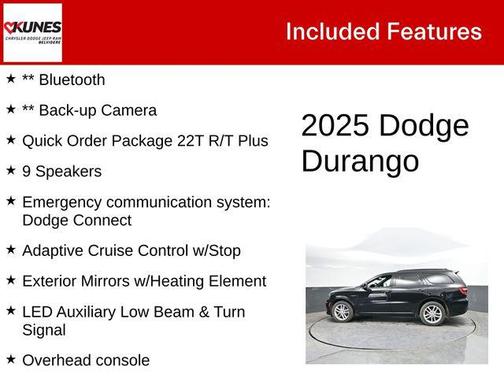 DB Black Crystal Clearcoat 2025 Dodge Durango R/T