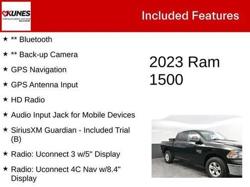 Diamond Black Crystal Pearlcoat 2023 RAM 1500 Classic SLT