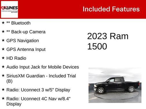 Diamond Black Crystal Pearlcoat 2023 RAM 1500 Classic SLT