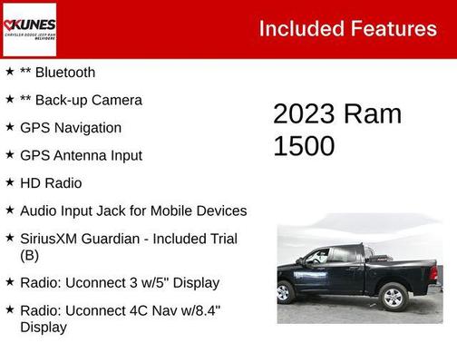 Diamond Black Crystal Pearlcoat 2023 RAM 1500 Classic SLT