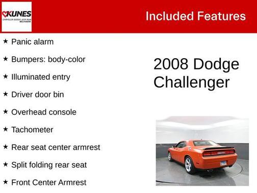 Hemi Orange Pearl Coat 2008 Dodge Challenger SRT8
