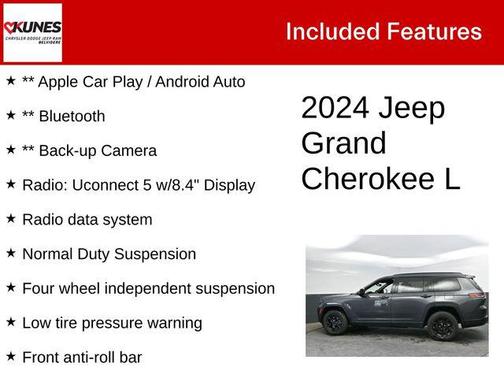 Baltic Gray Metallic Clearcoat 2024 Jeep Grand Cherokee L Altitude