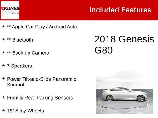2018 Genesis G80 3.8