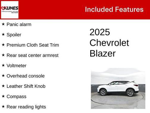 Summit White 2025 Chevrolet Blazer 2LT