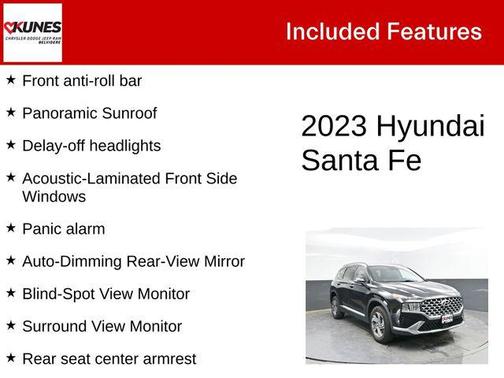 Twilight Black 2023 Hyundai SANTA FE SEL 2.4