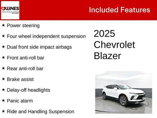 Summit White 2025 Chevrolet Blazer 2LT