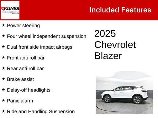 Summit White 2025 Chevrolet Blazer 2LT