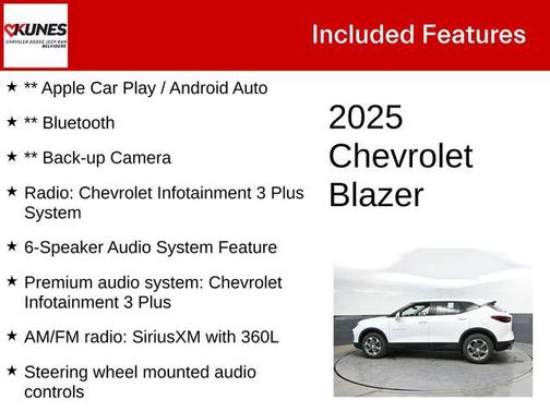 Summit White 2025 Chevrolet Blazer 2LT