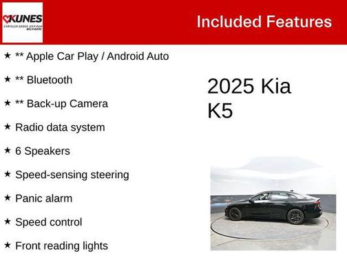 Aurora Black Pearl 2025 Kia K5 LXS