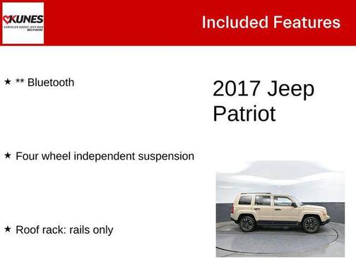 Mojave Sand Clearcoat 2017 Jeep Patriot Sport
