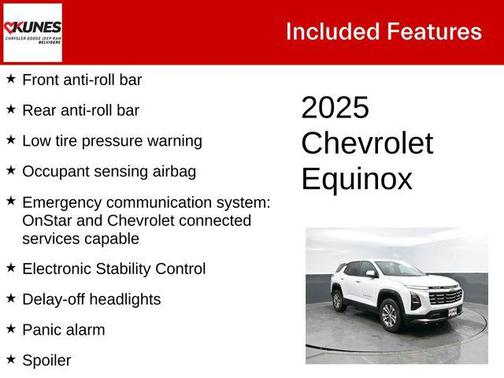 Summit White 2025 Chevrolet Equinox 1LT