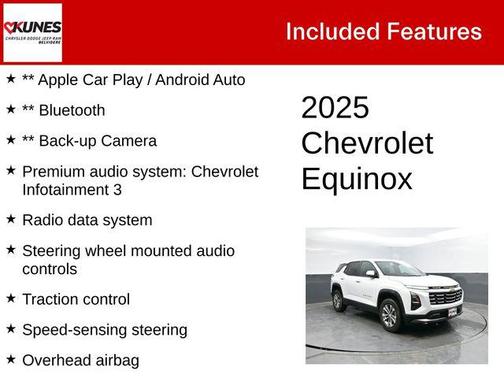 Summit White 2025 Chevrolet Equinox 1LT