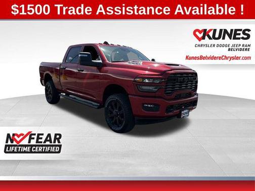 Molten Red Pearlcoat 2026 RAM 2500 Black Express Crew Cab 4x4 6'4' Box