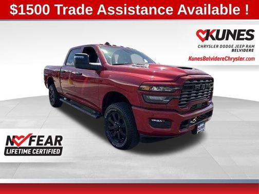 Molten Red Pearlcoat 2026 RAM 2500 Black Express Crew Cab 4x4 6'4' Box