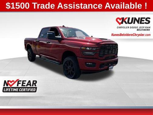 Molten Red Pearlcoat 2026 RAM 2500 Black Express Crew Cab 4x4 6'4' Box