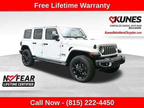 Bright White Clearcoat 2025 Jeep Wrangler 4xe Sahara