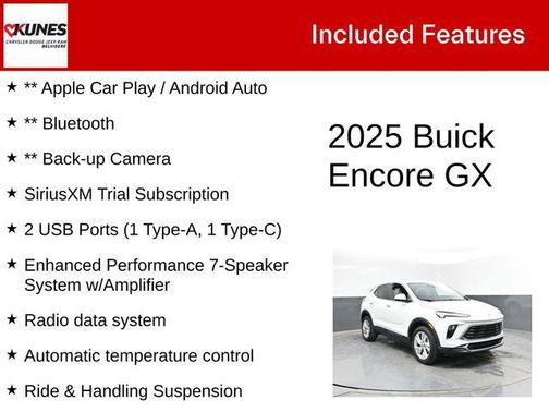 Summit White 2025 Buick Encore GX Preferred