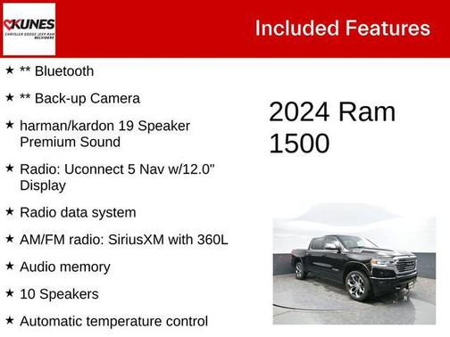 Diamond Black Crystal Pearlcoat 2024 RAM 1500 Longhorn