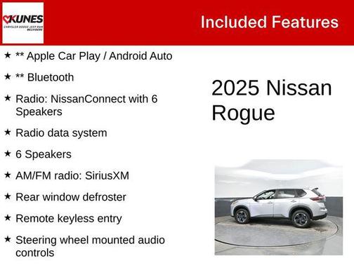 Brilliant Silver Metallic 2025 Nissan Rogue SV