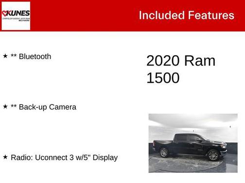 Diamond Black Crystal Pearlcoat 2020 RAM 1500 Big Horn/Lone Star