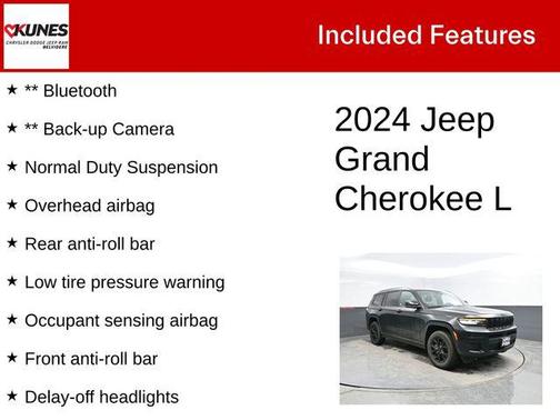 Diamond Black Crystal Pearlcoat 2024 Jeep Grand Cherokee L Altitude