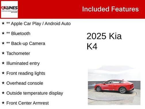 Currant Red 2025 Kia K4 LXS
