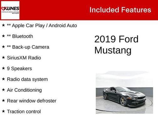 Shadow Black 2019 Ford Mustang GT Premium